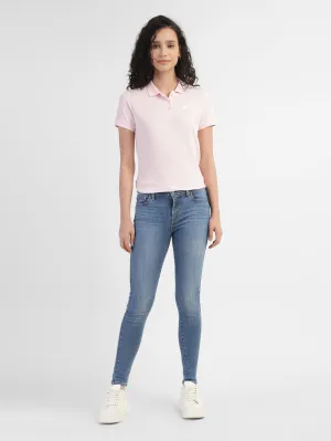 Rainy Day Brunch Outfit Athlete Fit High Quality Women's 710 Blue Skinny Fit Mid Rise Jeans