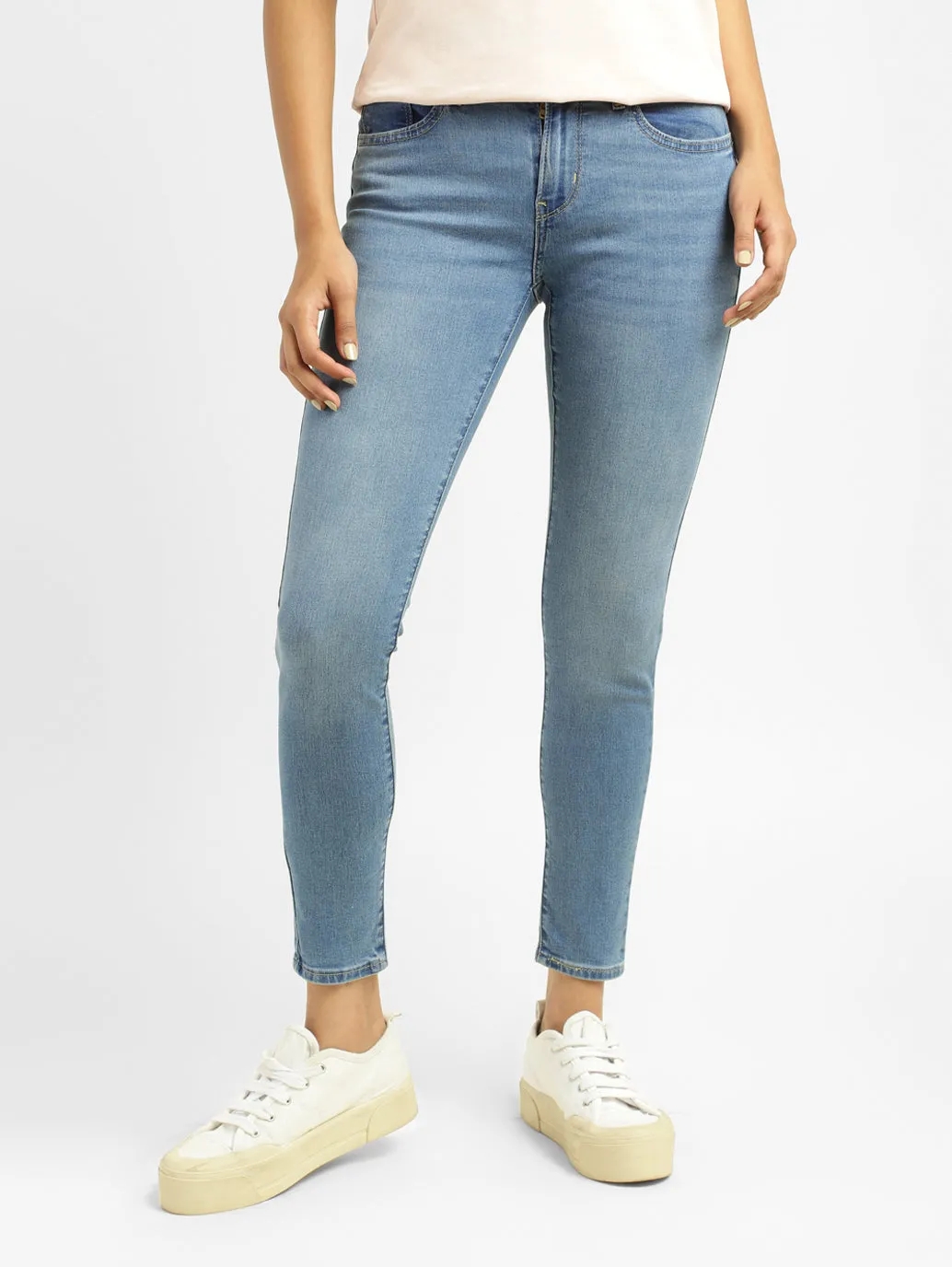 Casual Wear Women's 710 Blue Skinny Fit Mid Rise Jeans