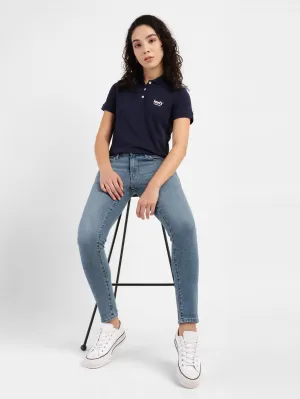 Moisture Wicking Lining Women's 711 Blue Skinny Fit Mid Rise Jeans