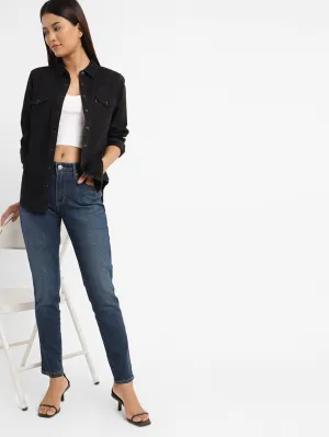 Autumn Days Outdoor Enthusiast Streetwear Fan Cool Outfitters Women's 711 Blue Skinny Fit Mid Rise Jeans