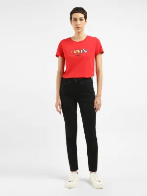 Light Wear Perfect Length Design Women's 721 Black Skinny Fit High Rise Jeans