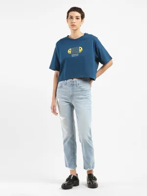 Women's 724 Blue Straight Fit High Rise Jeans Wardrobe Choice