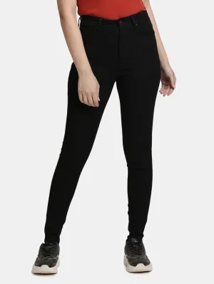 Women's Black Mile High Wide Leg Fit High Rise Jeans Outfit Base