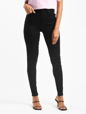 Outfit Base Women's Black Mile High Wide Leg Fit High Rise Jeans
