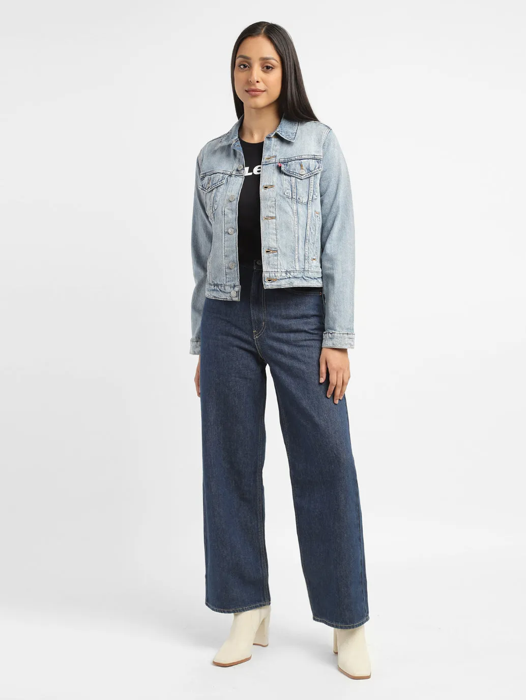 No Fuss Wear Ready For All Women's Blue Loose Fit High Rise Jeans