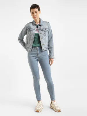 Fashionable Touch Women's Blue Mile High Wide Leg Fit High Rise Jeans