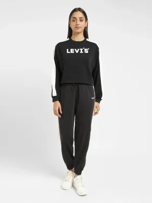 Women's Brand Logo Black Crew Neck Sweatshirt product rating product combo