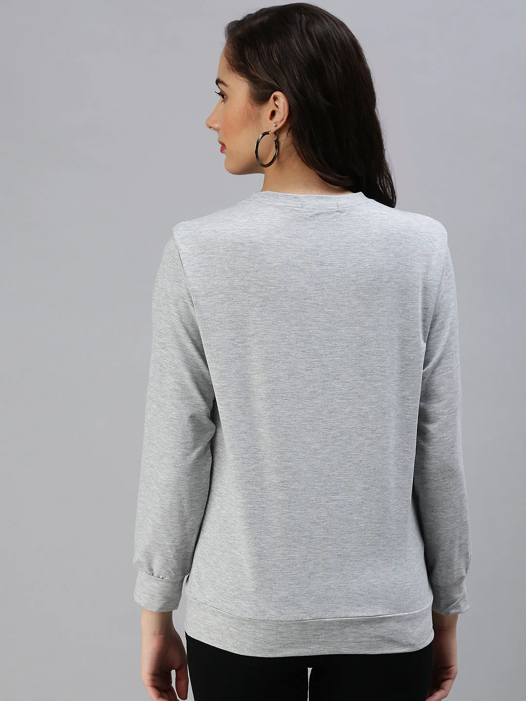 Women's Grey Sweatshirt Side Pockets product value for money