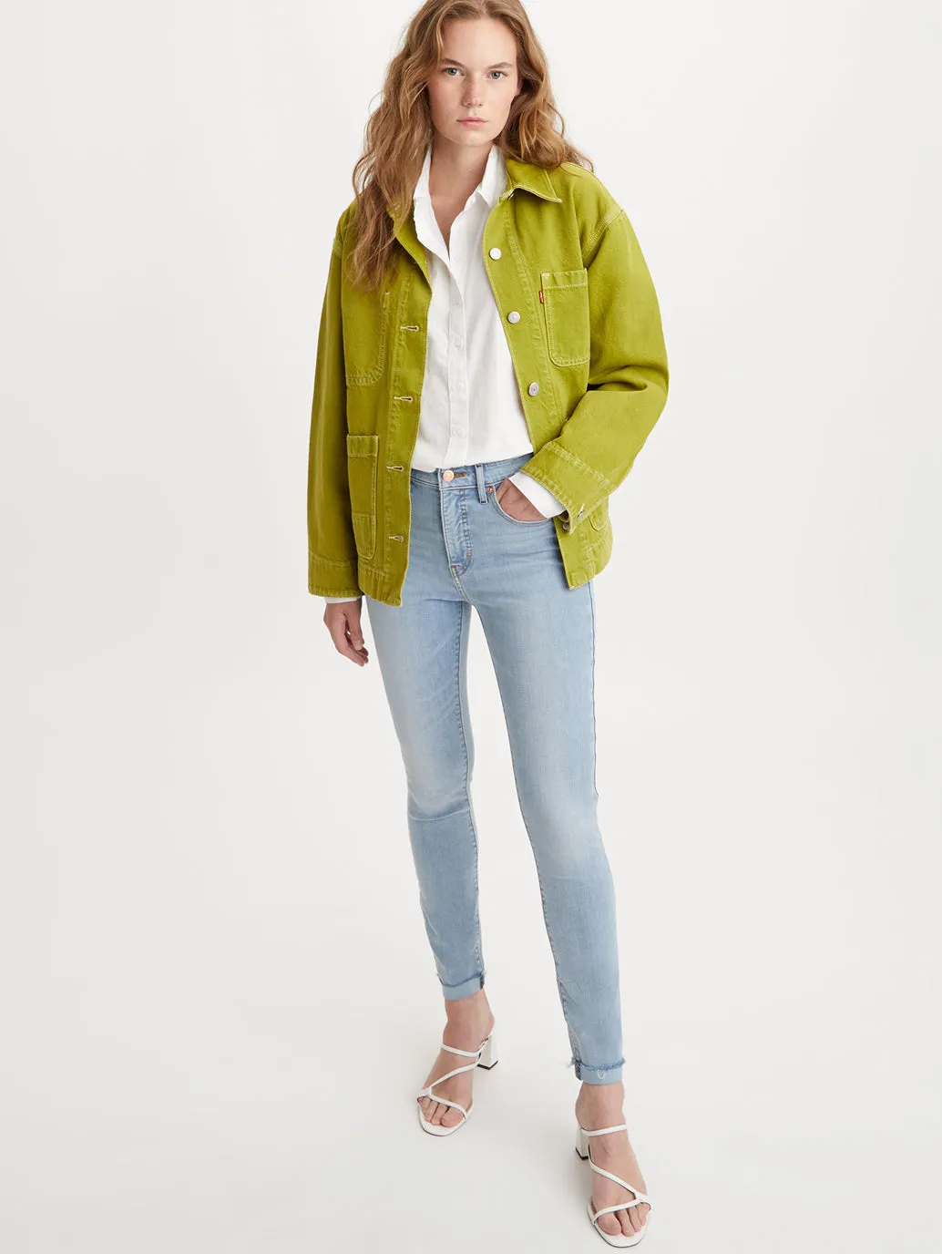 Affordable Fashion Lover Barrel Leg Construction Women's Light Blue Skinny Fit Mid Rise Jeans