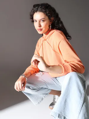 Trendy Fashion Women's Orange Hoodie