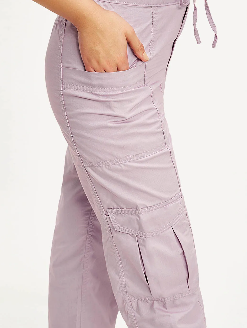 Cool Essential Women's Purple Loose Fit High Rise Jeans