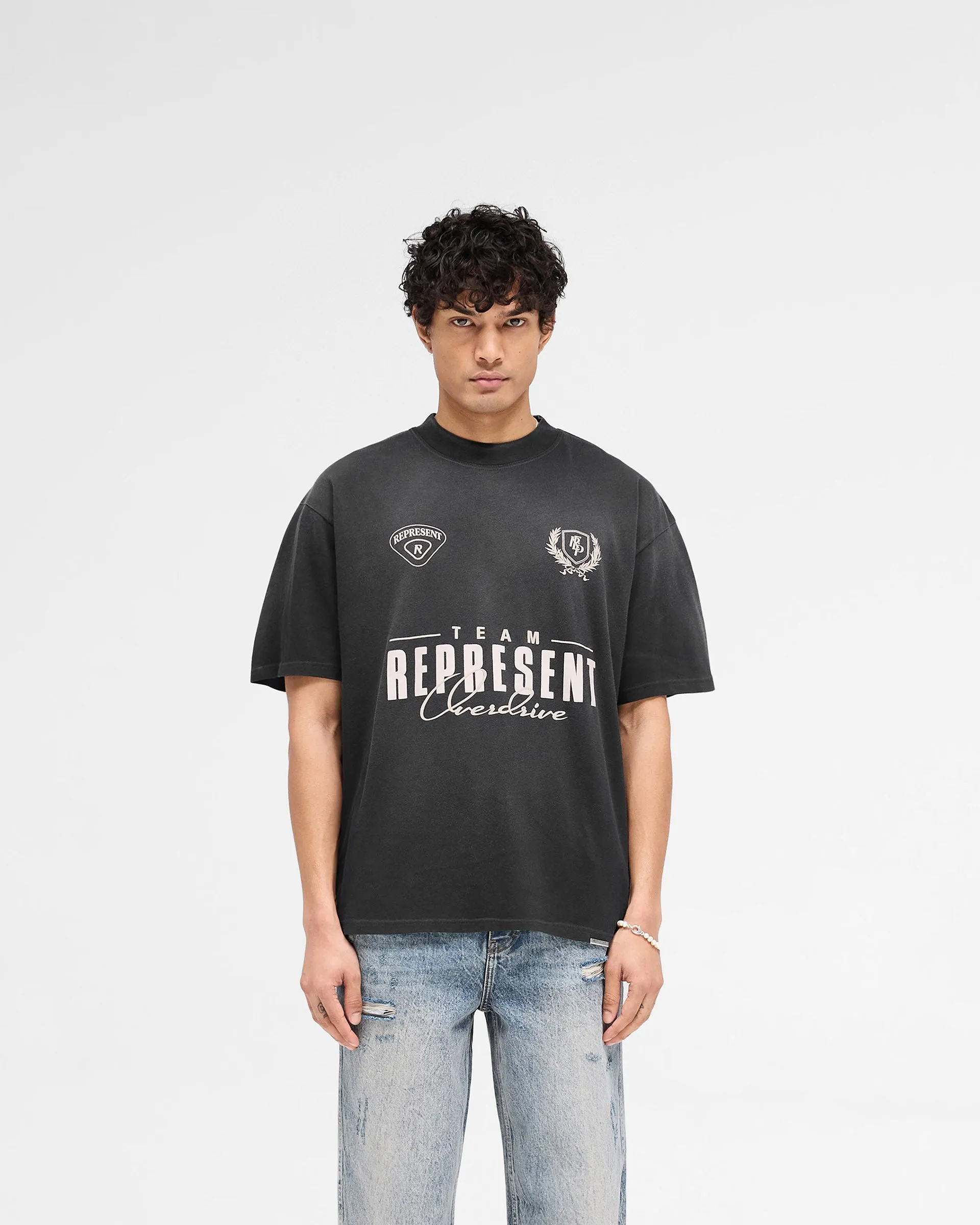 Casual Comfort Fit World Championship T-Shirt - Stained Black