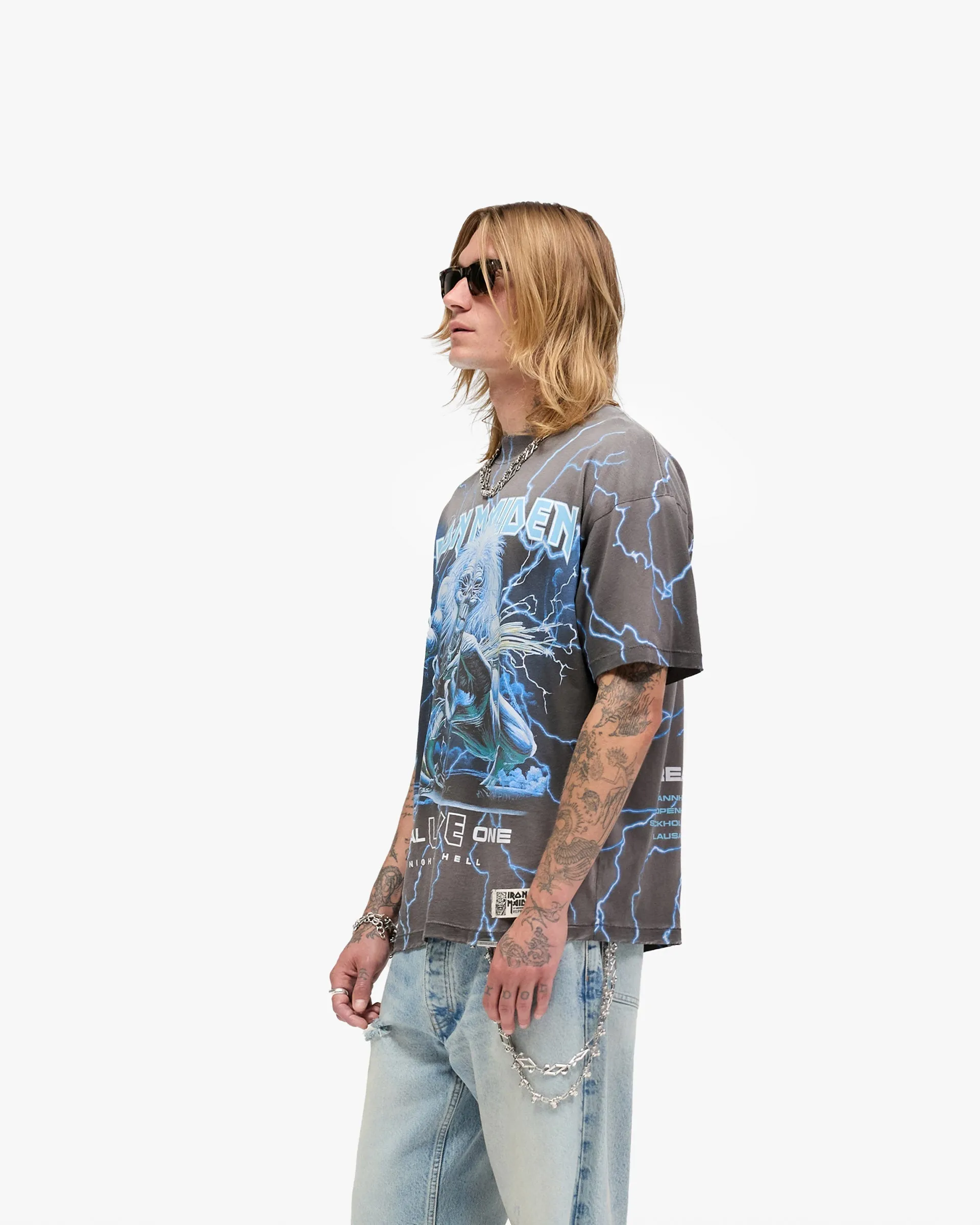 Represent X Iron Maiden A Real Live One T-Shirt - Stained Brown Daily Comfort Style Holiday Style