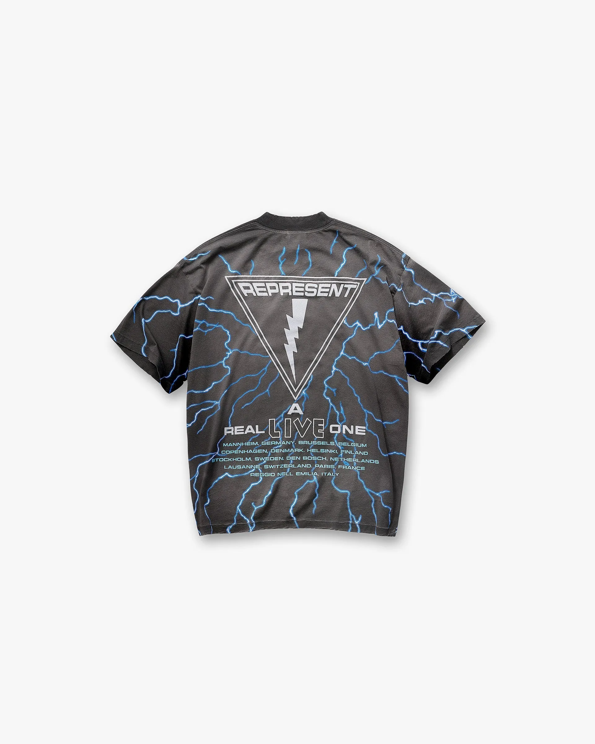 Casual Layering Wear Represent X Iron Maiden A Real Live One T-Shirt - Stained Brown