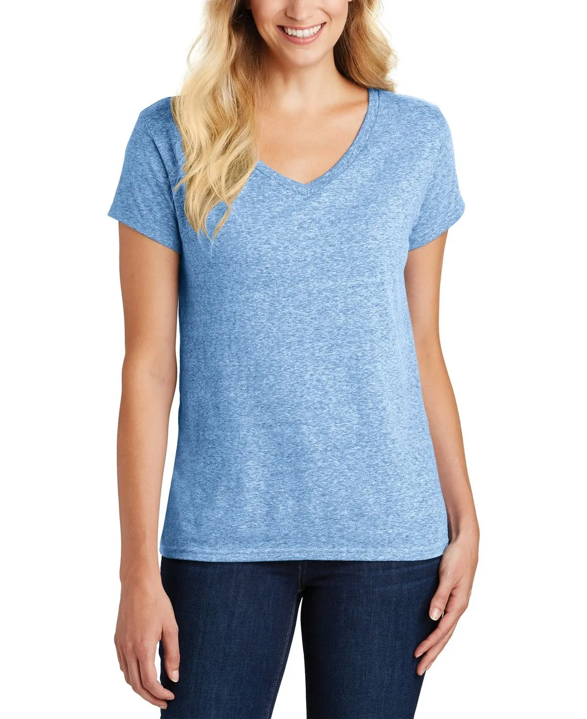 JustBlanks Women's Astro Tee Relaxed Fit V-Neck Short Sleeve Tee Casual and cool