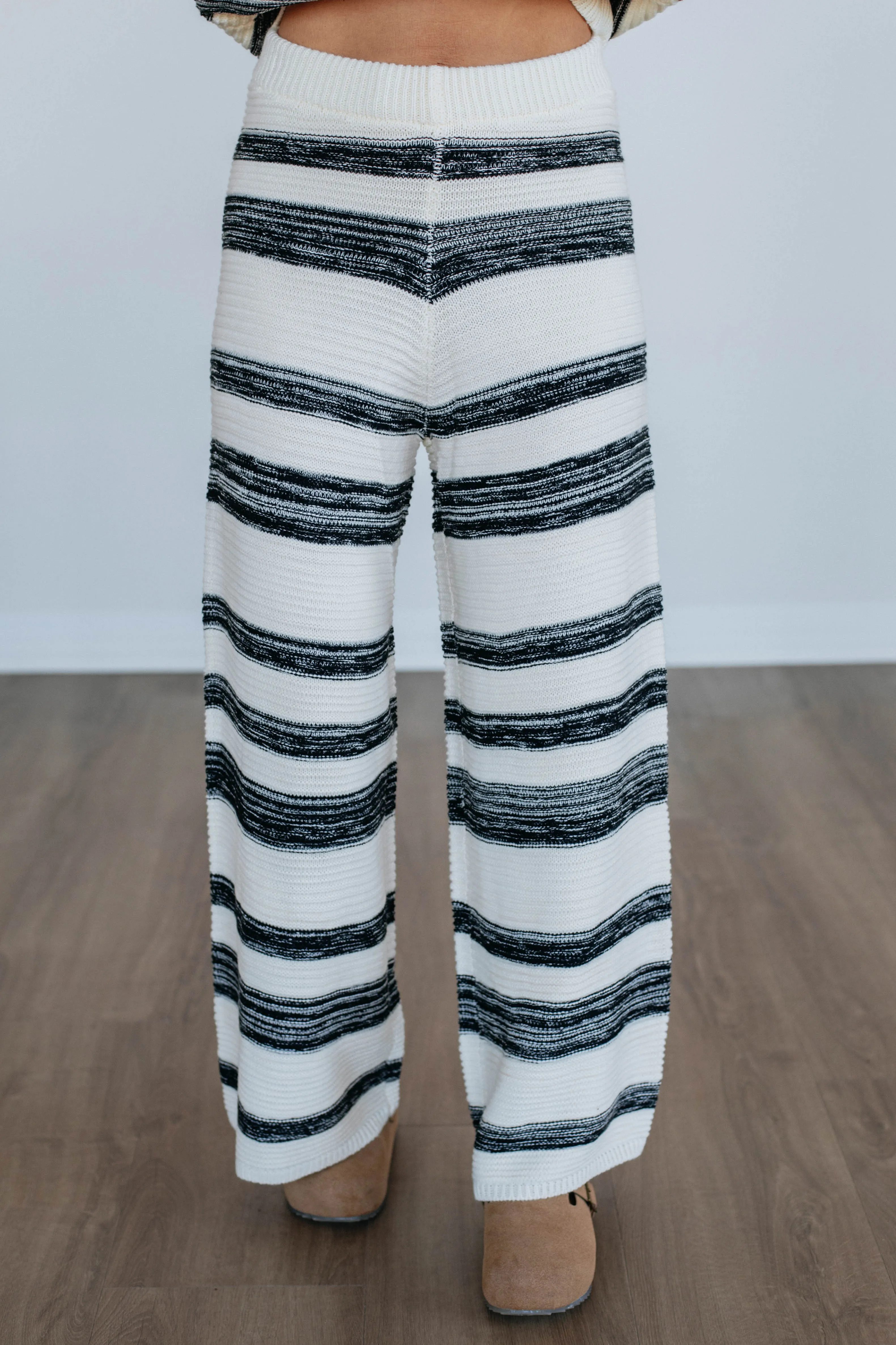 Maygan Striped Sweater Pants LowImpact Dye Process